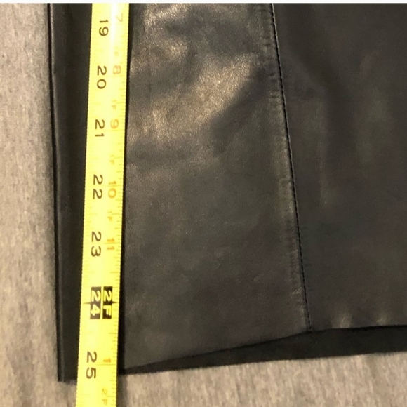 LAMARQUE black soft 💯 leather wrap skirt! L 🖤BRAND NEW! - Picture 7 of 9